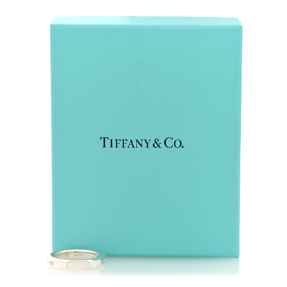 Tiffany Sterling Silver Makers Narrow Slice Ring 60 9 5 of 5