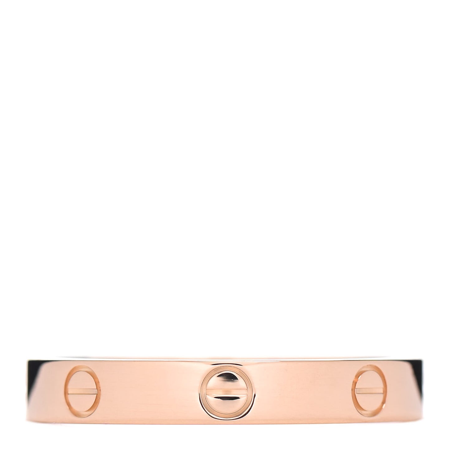 18K Pink Gold 3.5mm LOVE Wedding Band Ring 64 10.75