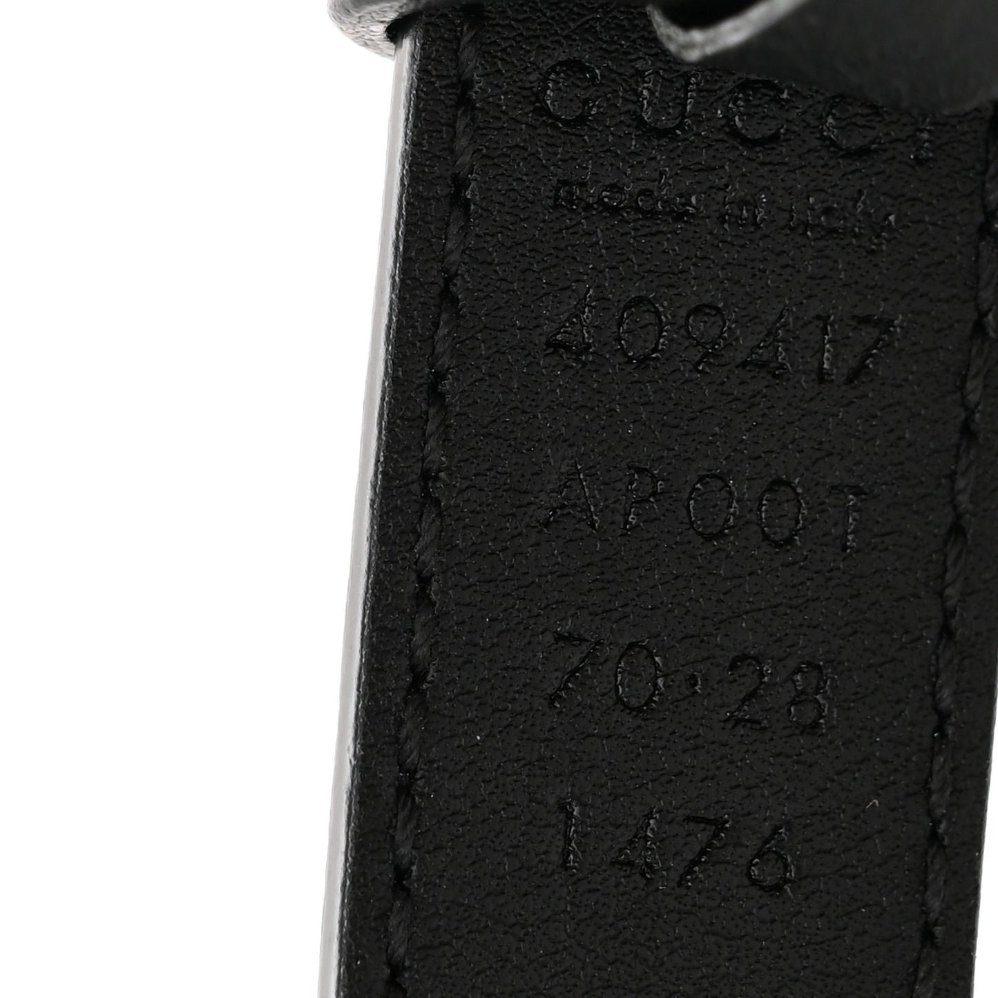 Calfskin Double G 20mm Belt 70 28 Belt Black