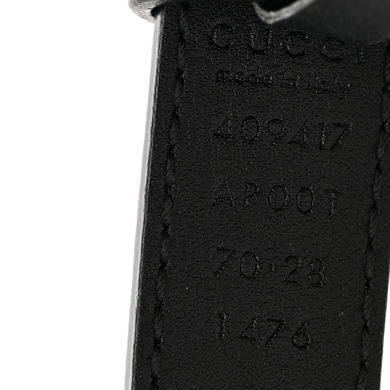Gucci Calfskin Double G 20mm Belt 70 28 Belt Black 4 of 5