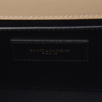 Saint Laurent Grain De Poudre Small Monogram Kate Satchel Nude Powder 9 of 10