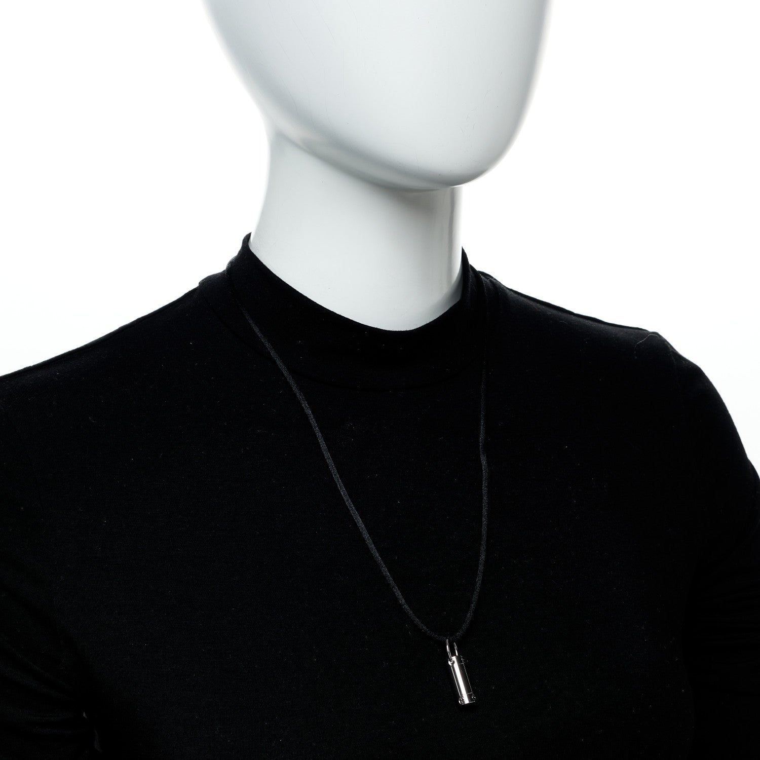Cartier 18K White Gold LOVE Screwdriver Pendant Cord Necklace 2 of 6