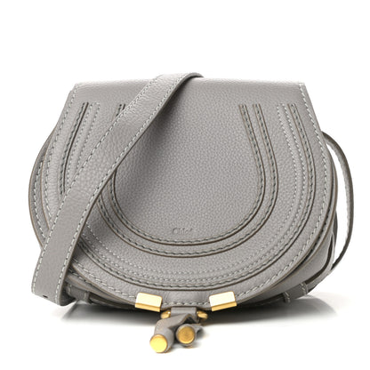 Chloe Calfskin Mini Marcie Round Crossbody Bag Cashmere Grey 1 of 9