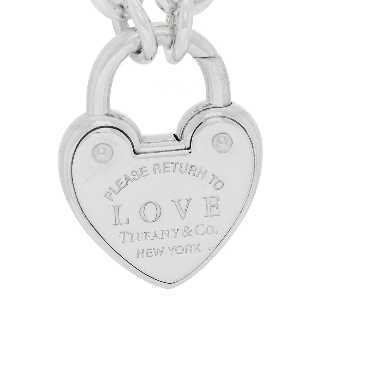 Tiffany Sterling Silver Return to Tiffany Love Lock Bracelet 3 of 4