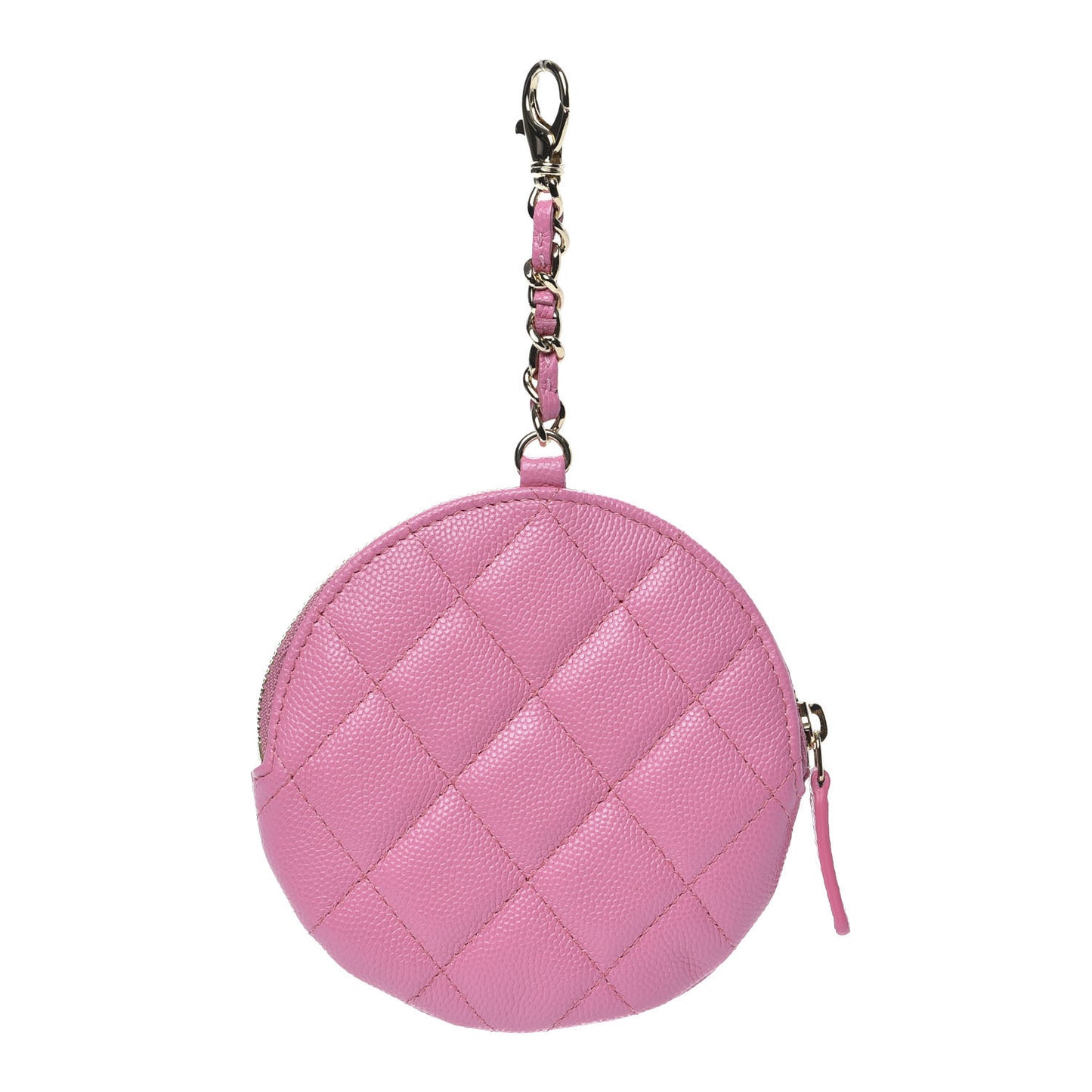 Caviar Quilted Coin Purse Pink