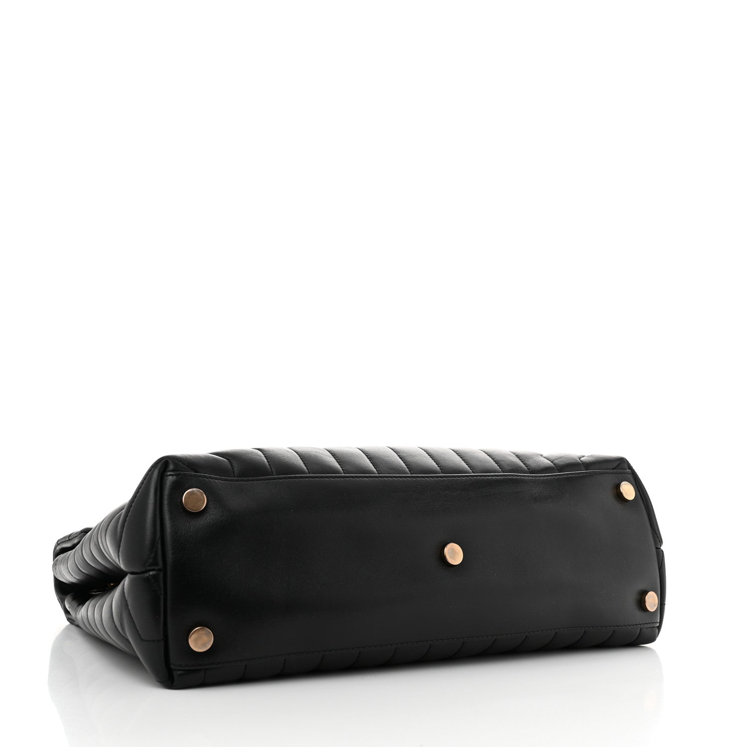 Saint Laurent Calfskin Y Quilted Monogram Large Loulou Chain Satchel Black 4 of 13