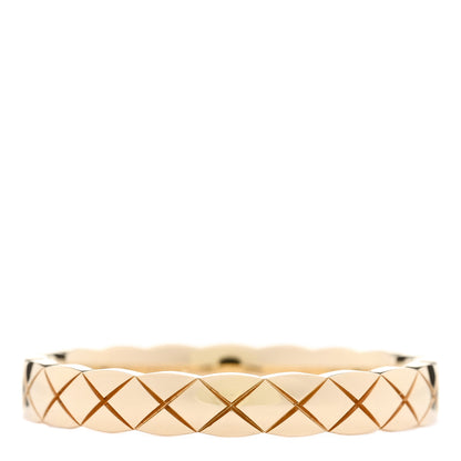 Chanel 18K Yellow Gold Mini Coco Crush Ring 58 8.25 3 of 6