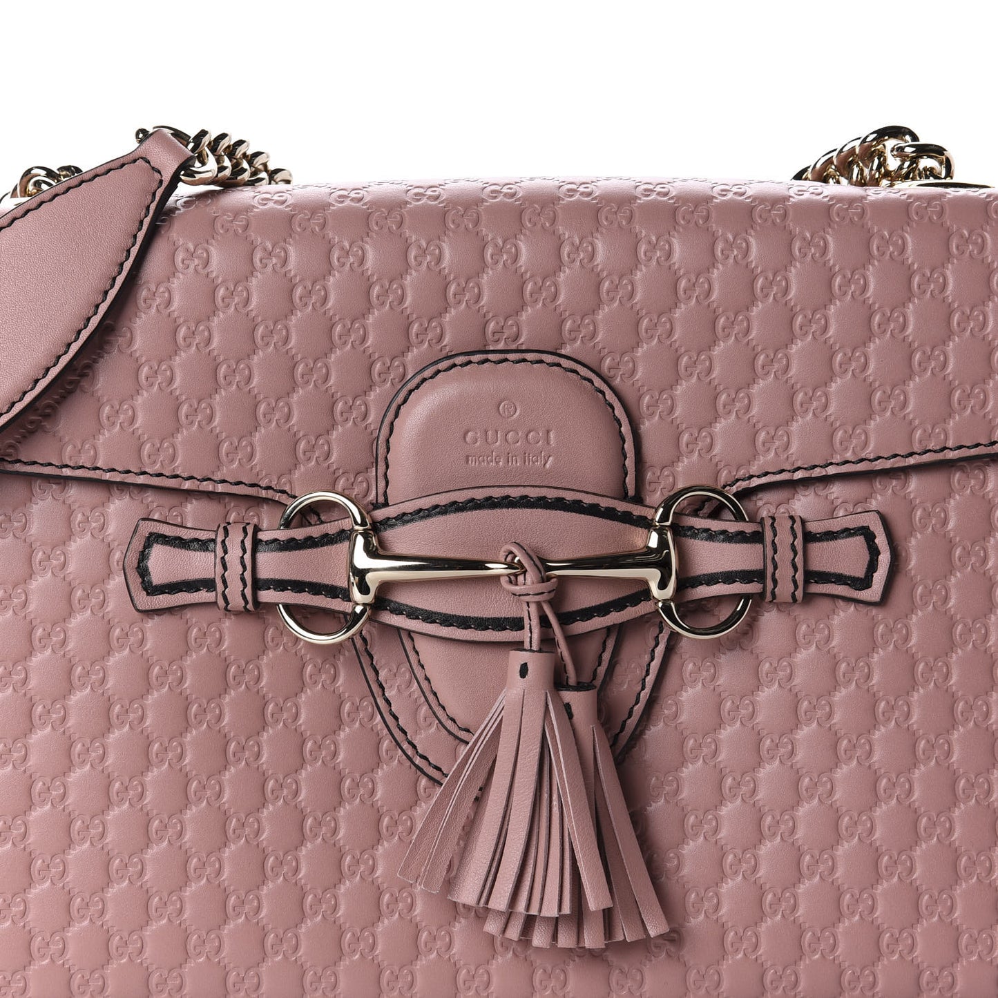 Microguccissima Medium Emily Chain Shoulder Bag Soft Pink