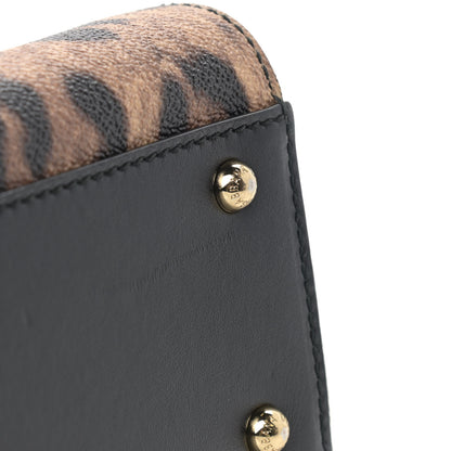 Dolce & Gabbana Dauphine Leopard Print Small Miss Sicily Satchel Black 14 of 14