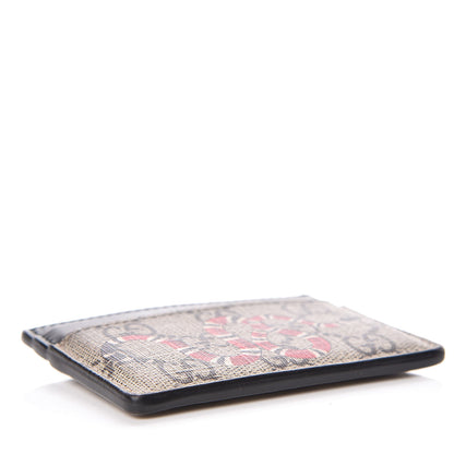 Gucci GG Supreme Monogram Kingsnake Card Holder Beige Black 3 of 8