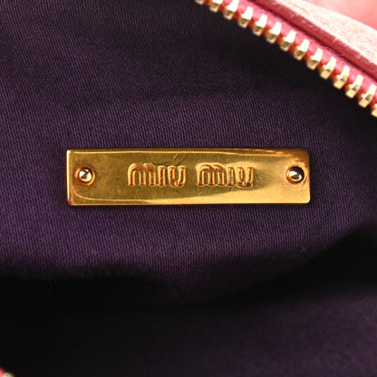 Miu Miu Vitello Lux Bow Bag Rosa 5 of 10