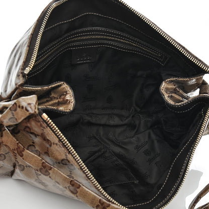 Gucci Crystal Monogram Large Hysteria Clutch Brown 5 of 6