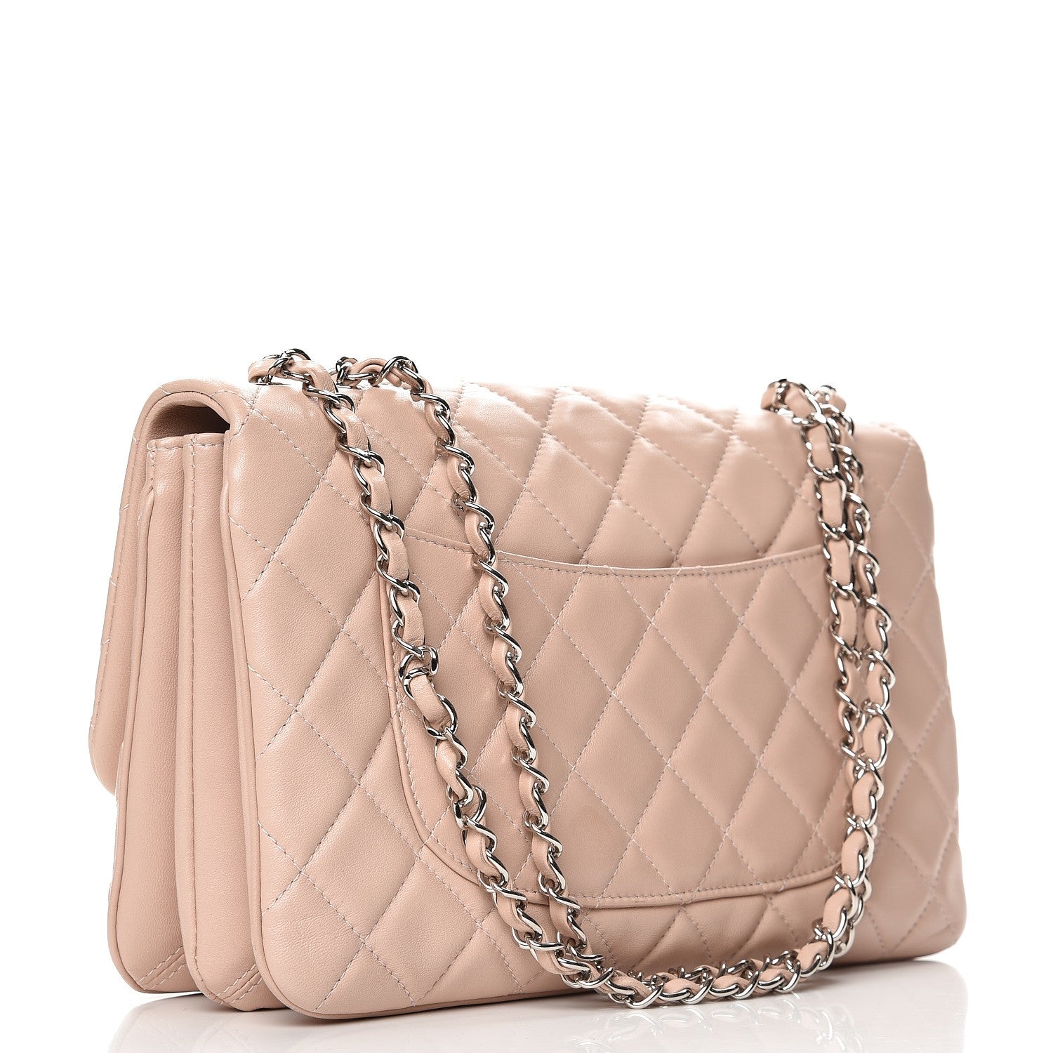 Chanel Lambskin Quilted 3 Jumbo Flap Light Pink 4 of 8