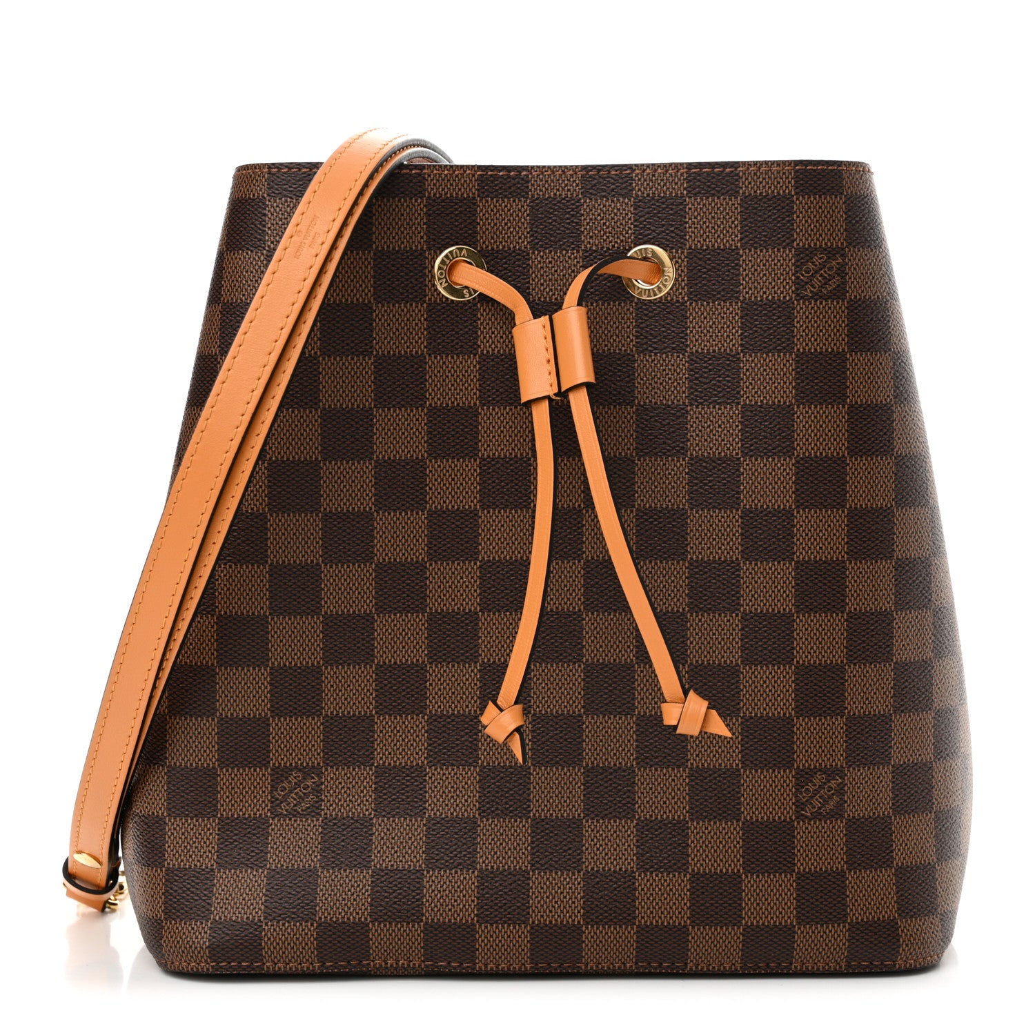 Louis Vuitton Damier Ebene Neonoe MM Safran 1 of 10