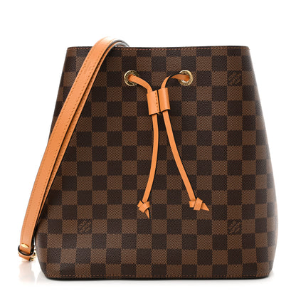 Louis Vuitton Damier Ebene Neonoe MM Safran 1 of 10