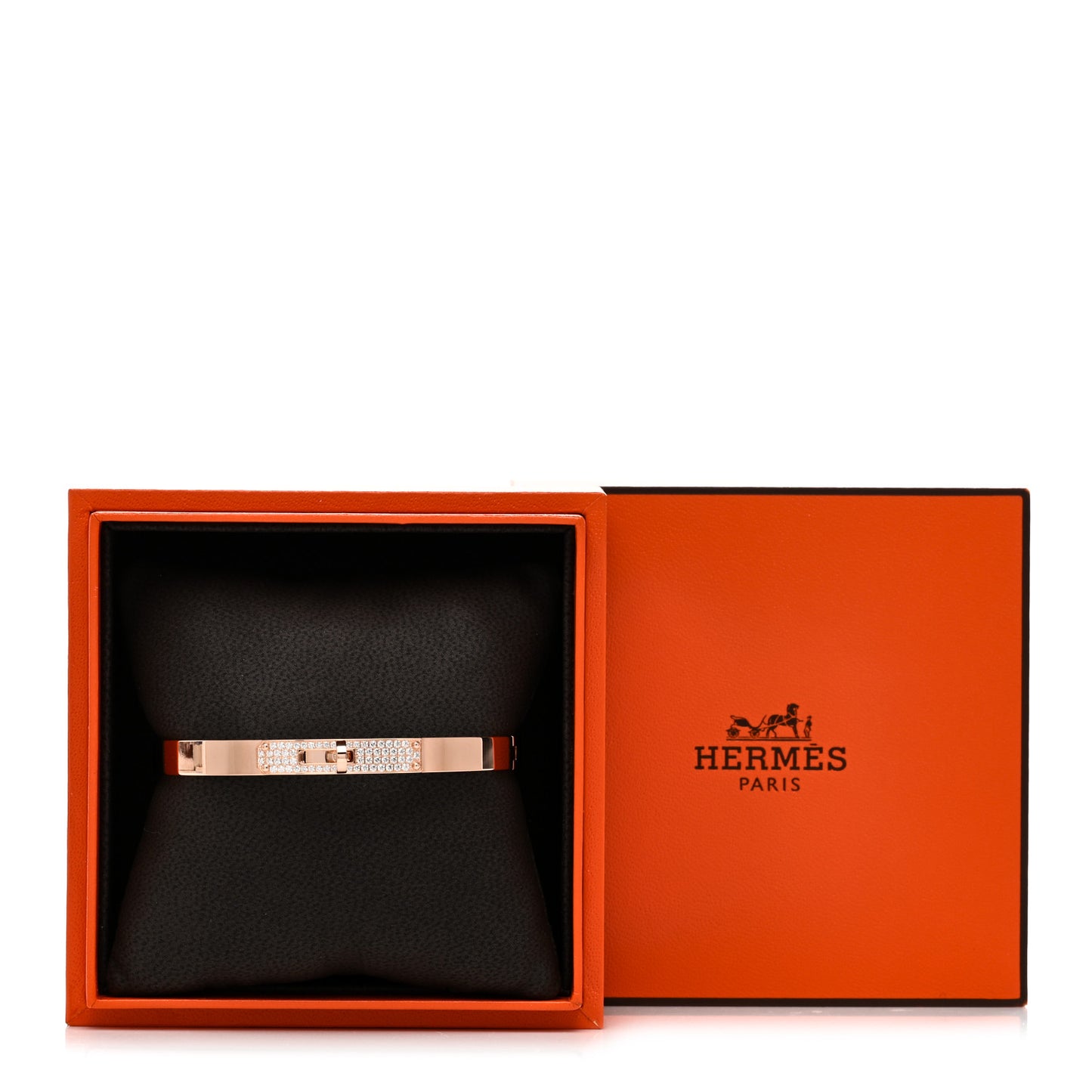 18K Rose Gold Diamond PM Kelly Pave Bracelet SH