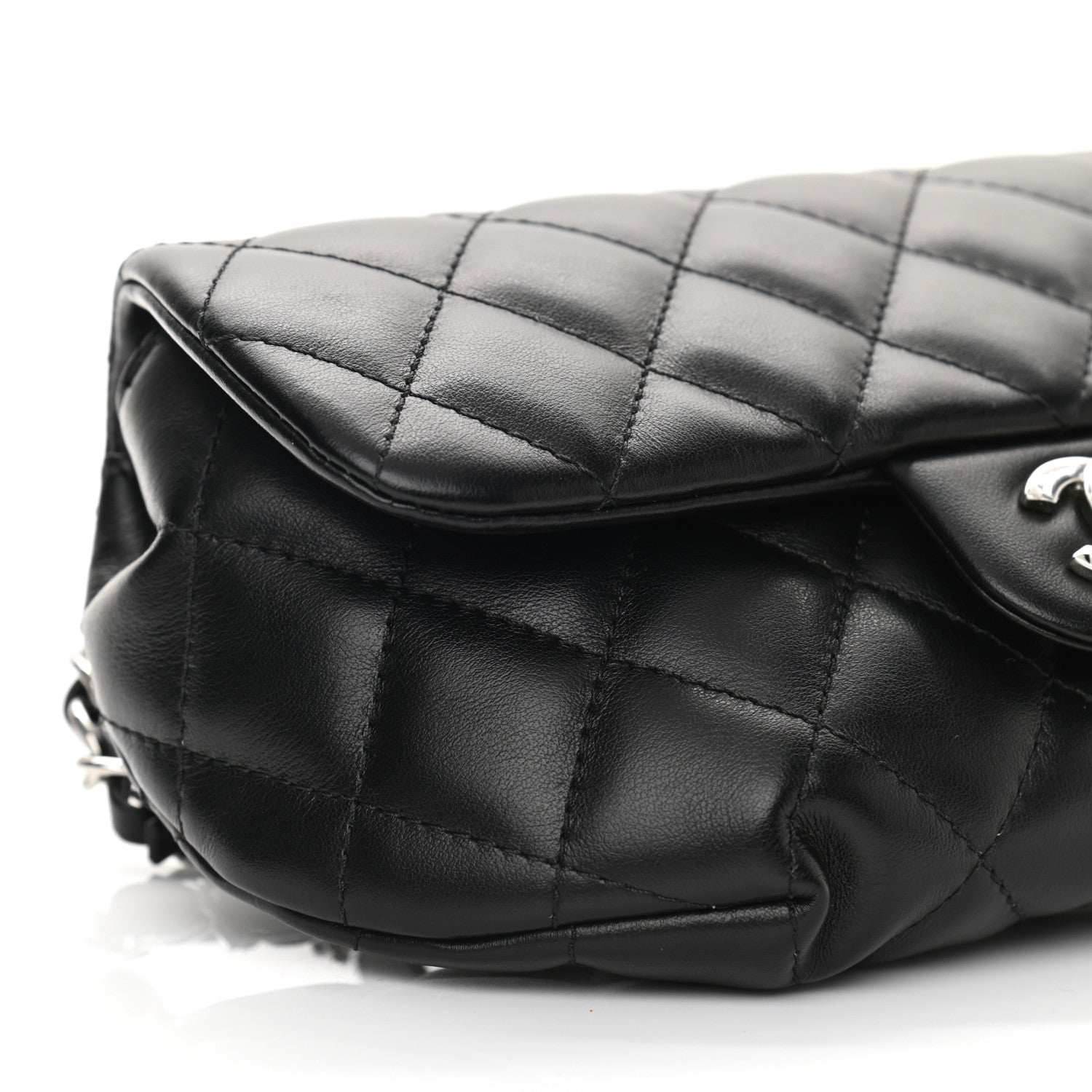 Chanel Calfskin Quilted CC Uniform Flap Belt Bag Black 10 of 11