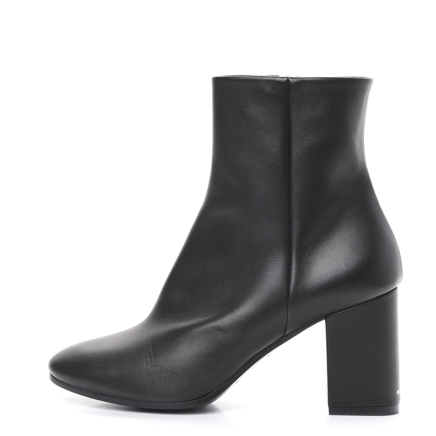 Balenciaga Shiny Sheepskin 20mm Oval Booties 38 Black 1 of 10