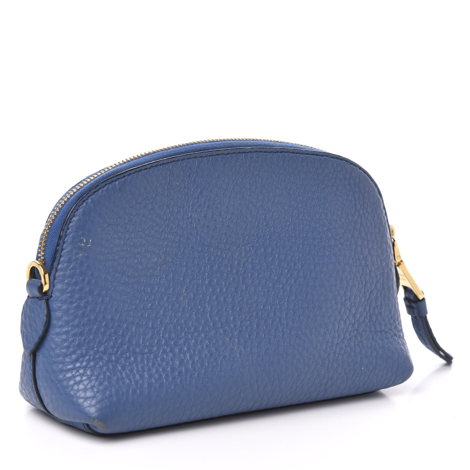 Prada Vitello Daino Cosmetic Pouch Bleuette 3 of 10