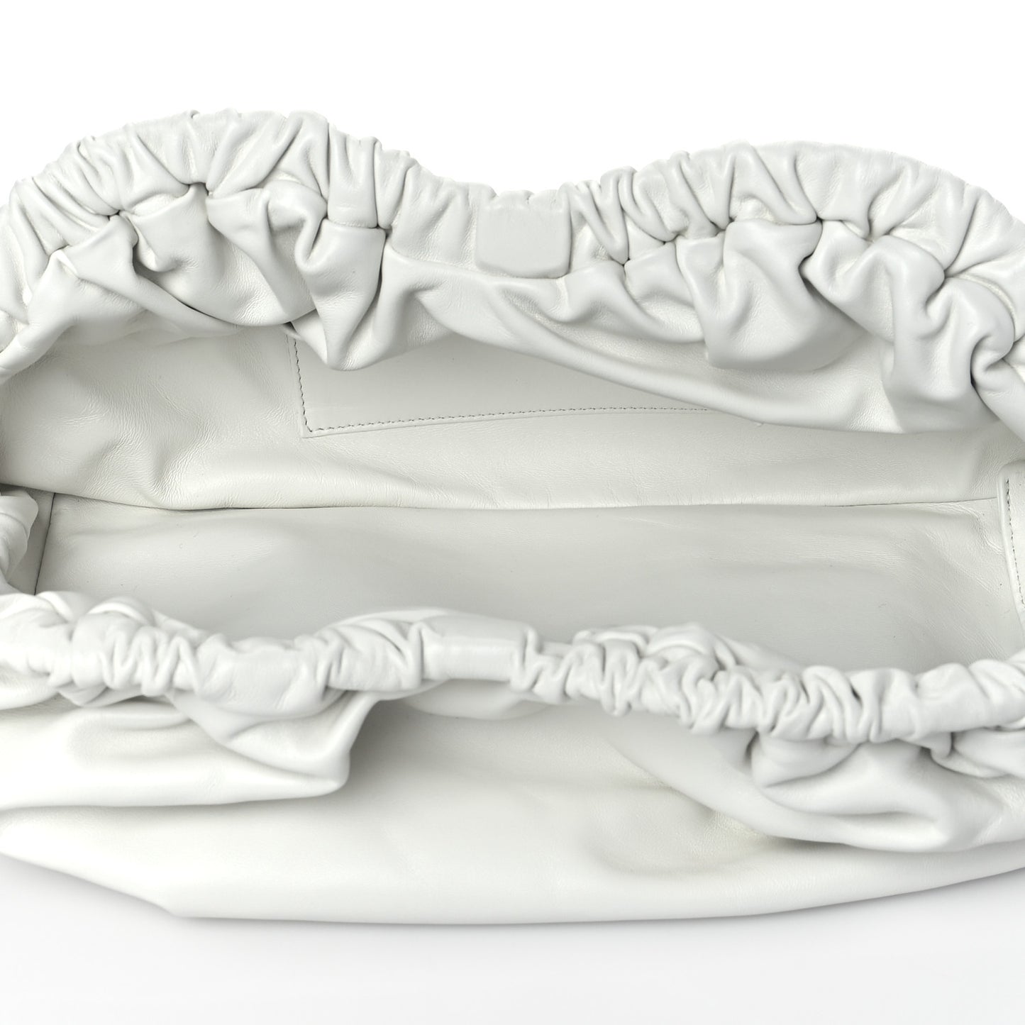 Lambskin Cloud Clutch White