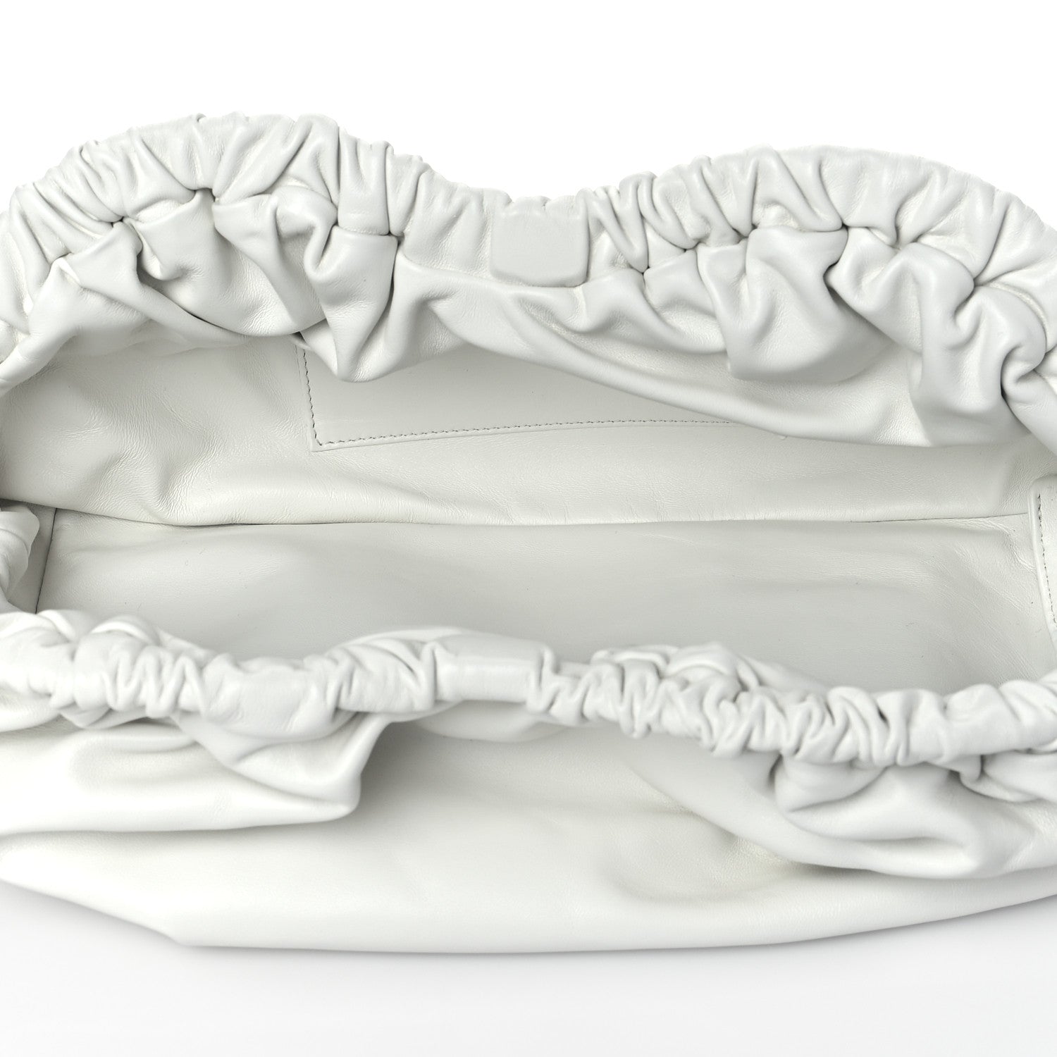 Mansur Gavriel Lambskin Cloud Clutch White 5 of 9