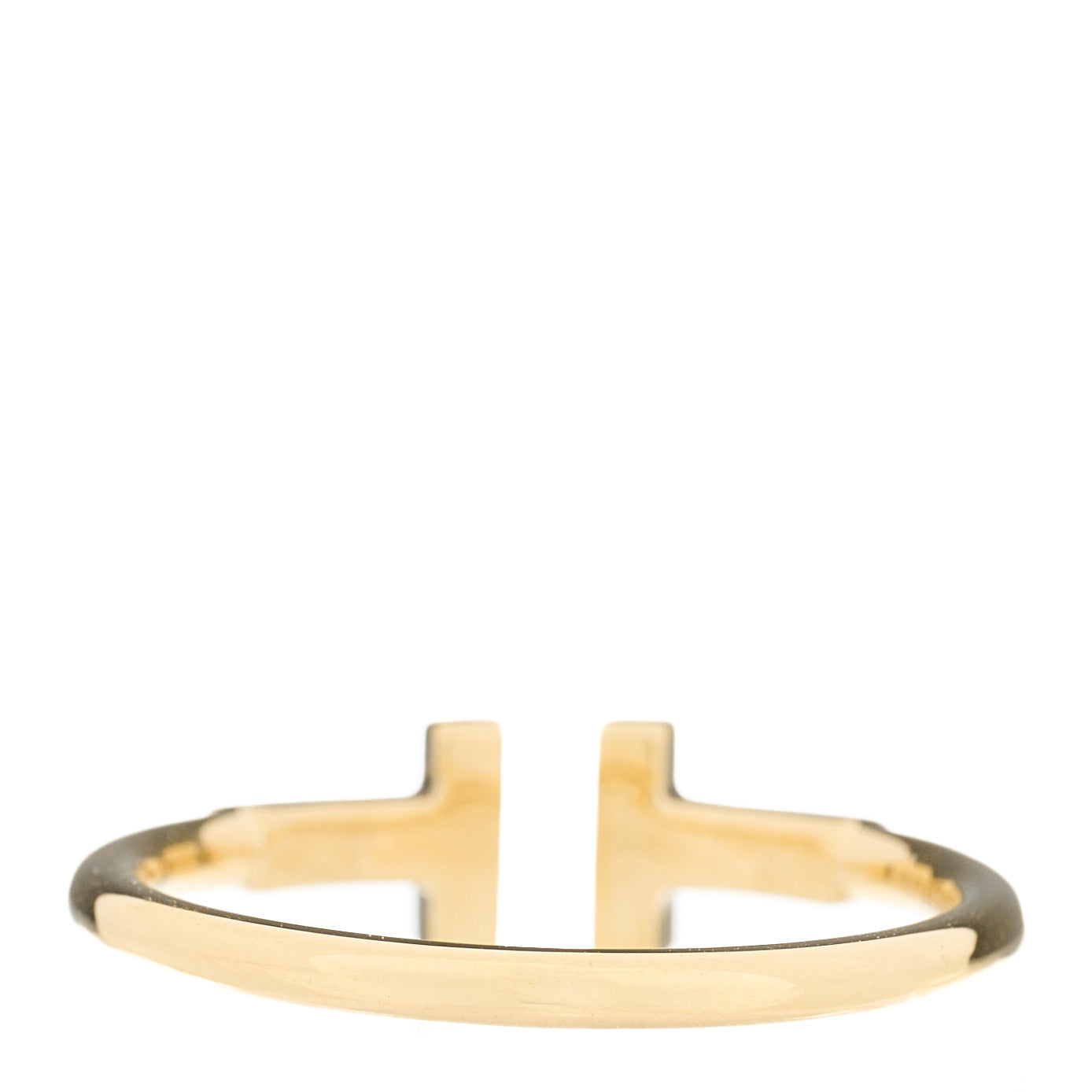 Tiffany 18K Yellow Gold T Wire Ring 56 7.75 3 of 4