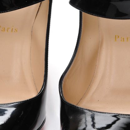 Christian Louboutin Patent Bibaba 85 Pumps 38 Black 11 of 14
