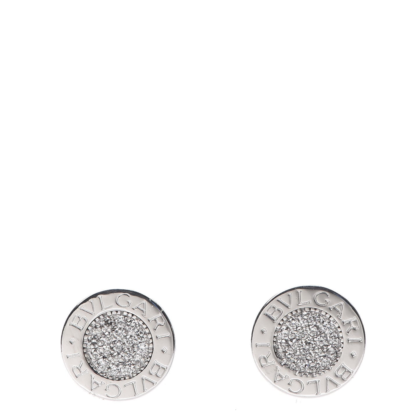 18K White Gold Diamond BVLGARI BVLGARI Stud Earrings