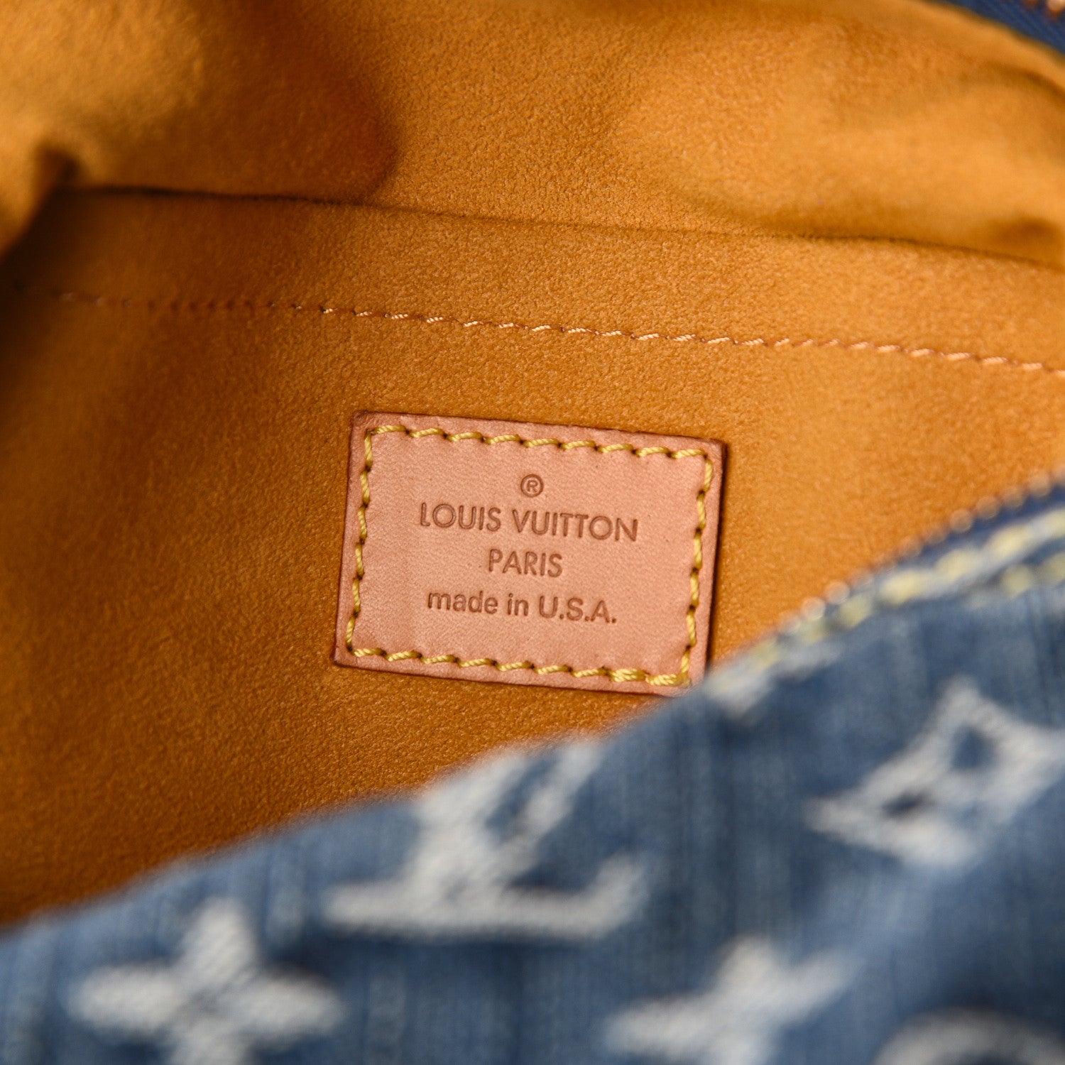 Louis Vuitton Denim Baggy GM Blue 5 of 9
