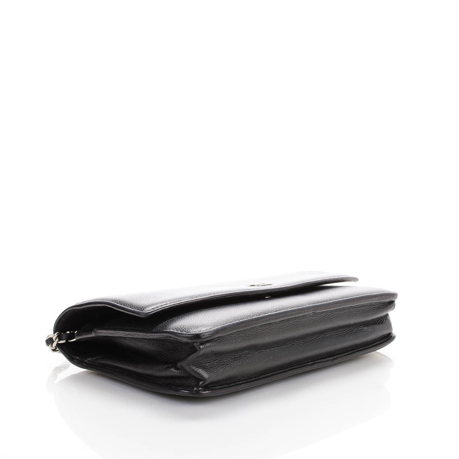 Chanel Caviar Sevruga Wallet On Chain WOC Black 4 of 8
