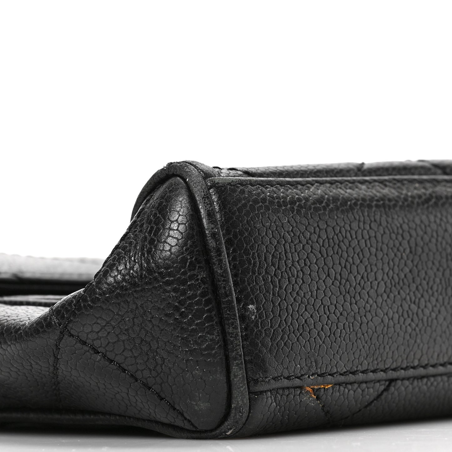 Caviar Quilted Medium Single Flap Black