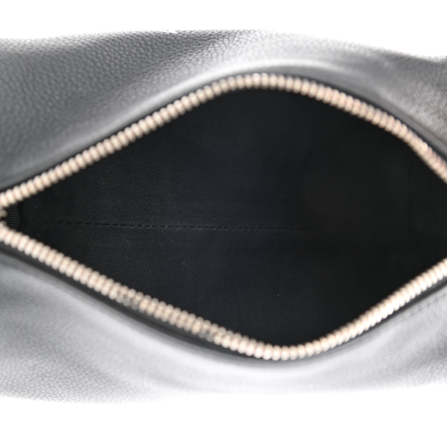 Christian Dior HOMME Grained Calfskin Mens Roller Pouch Black 5 of 9