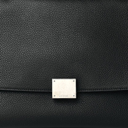 Celine Drummed Calfskin Suede Small Trapeze Black 9 of 9