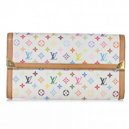 Louis Vuitton Monogram Multicolor Porte Tresor International Wallet White 1 of 7