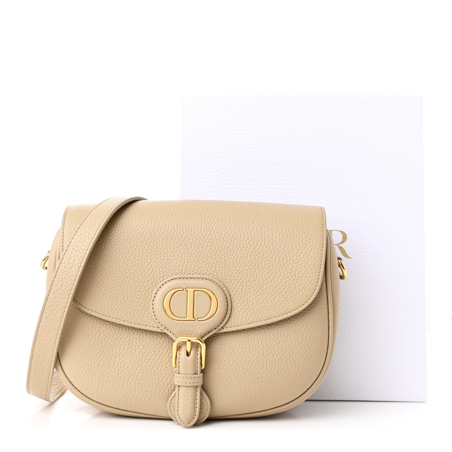 Christian Dior Grained Calfskin Medium Bobby Flap Beige 12 of 12