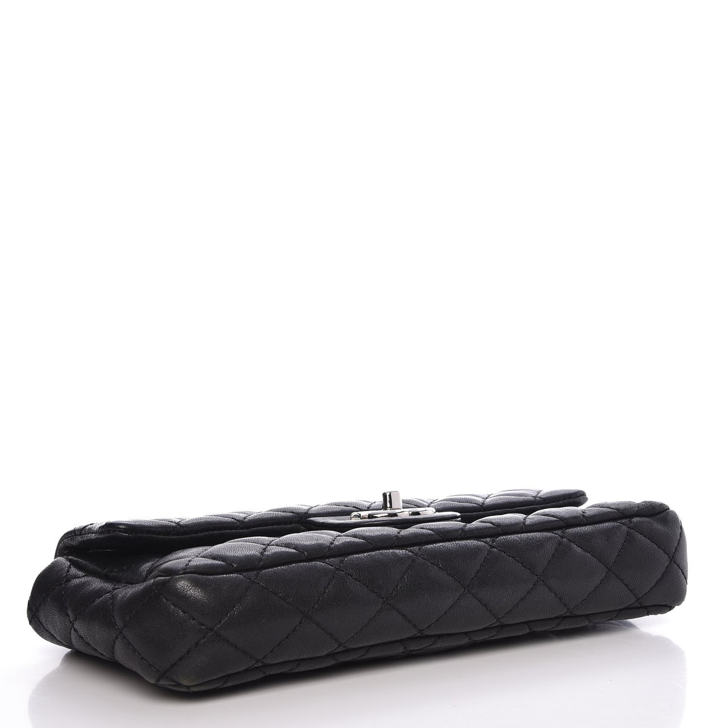 Lambskin Quilted East West Flap Bijoux Chain Black