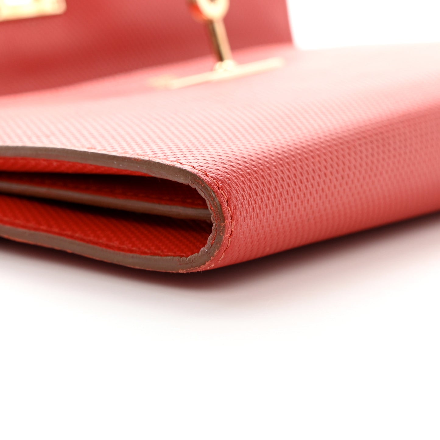 Grain d'H Kelly Longue Wallet Sanguine