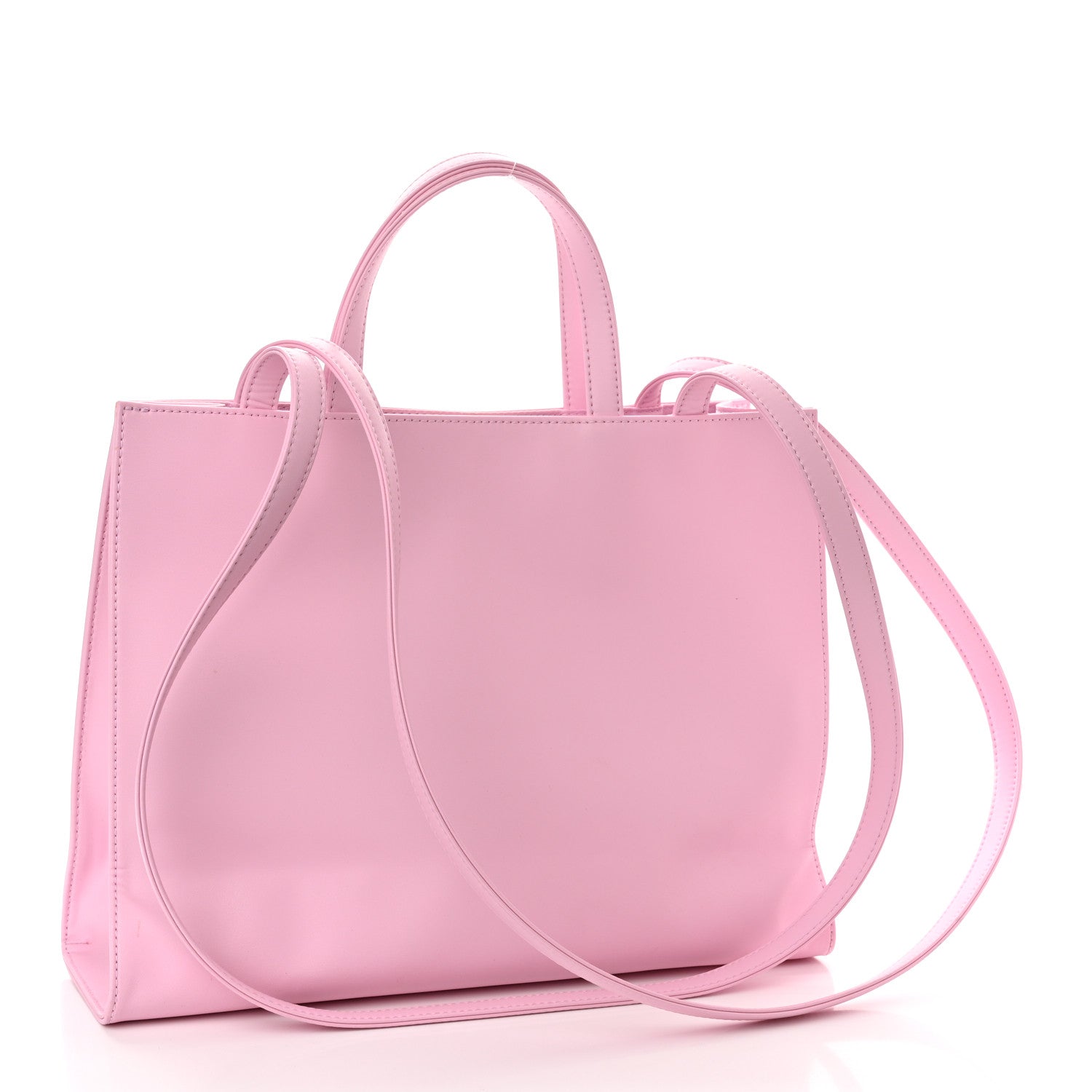 Telfar Vegan Leather Medium Shopping Bag Bubblegum 3 of 10
