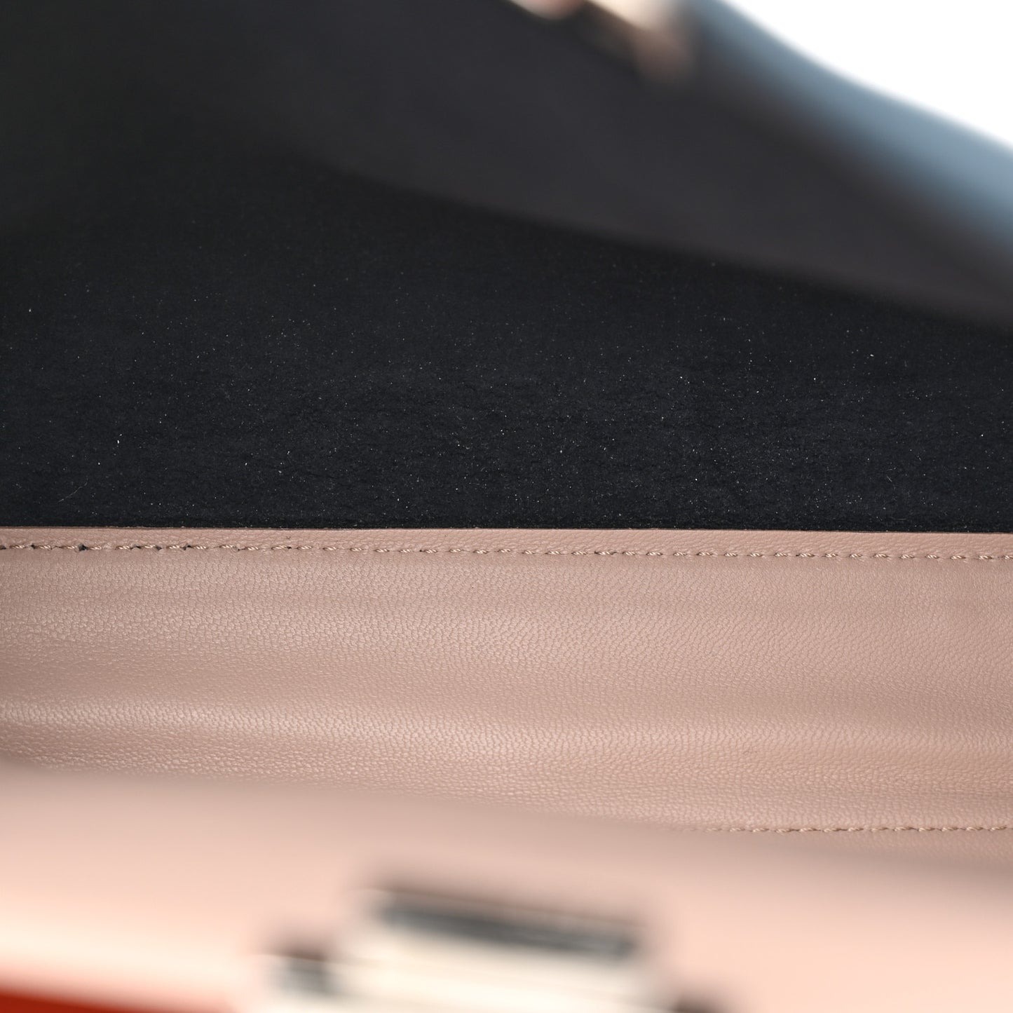 Vitello Seta Shiny Nappa Medium Peekaboo Iconic Satchel Blue Pink