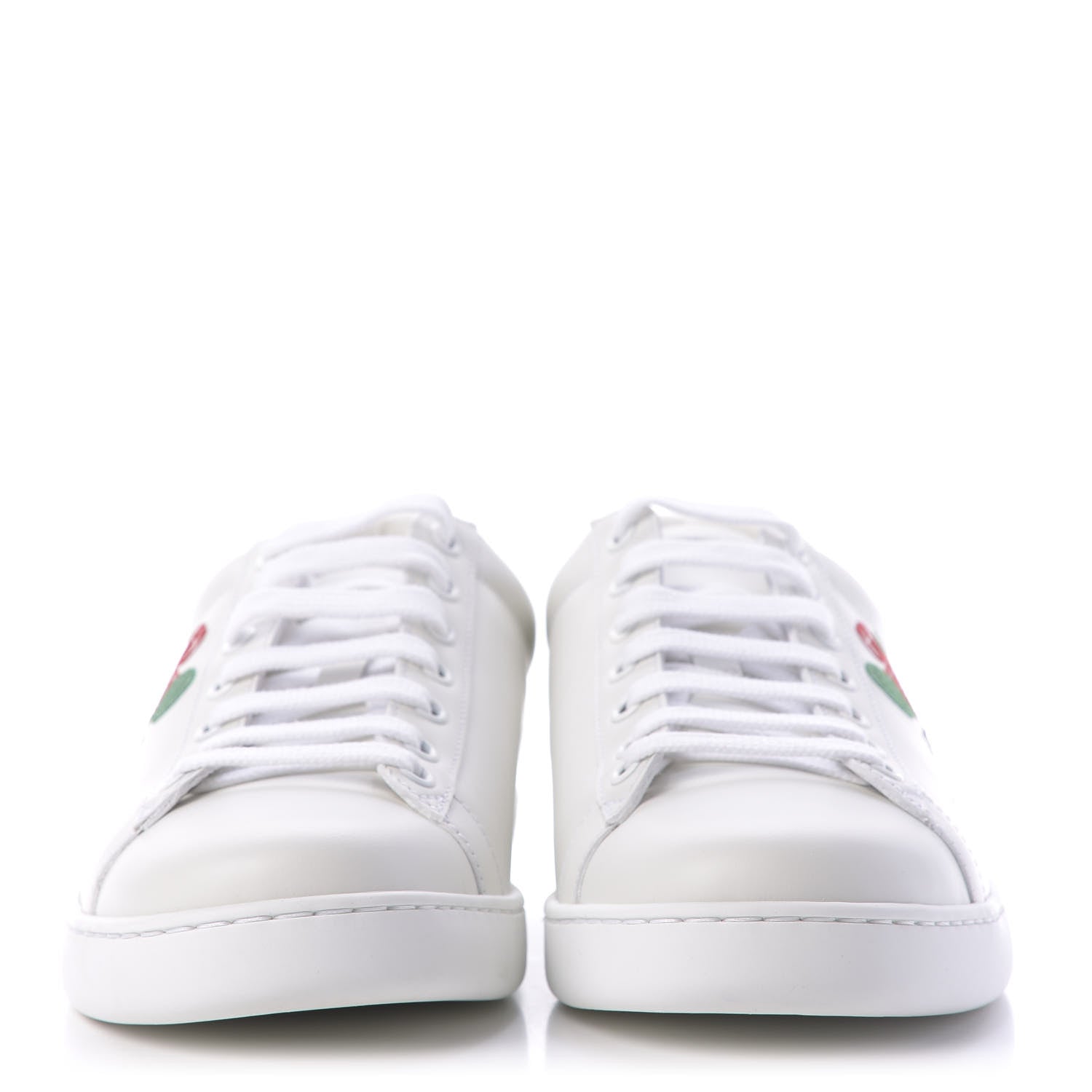 Gucci Calfskin Miro Soft Tennis Embroidered Womens Ace Sneakers 39.5 White Rio Blue 2 of 12