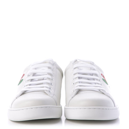 Gucci Calfskin Miro Soft Tennis Embroidered Womens Ace Sneakers 39.5 White Rio Blue 2 of 12