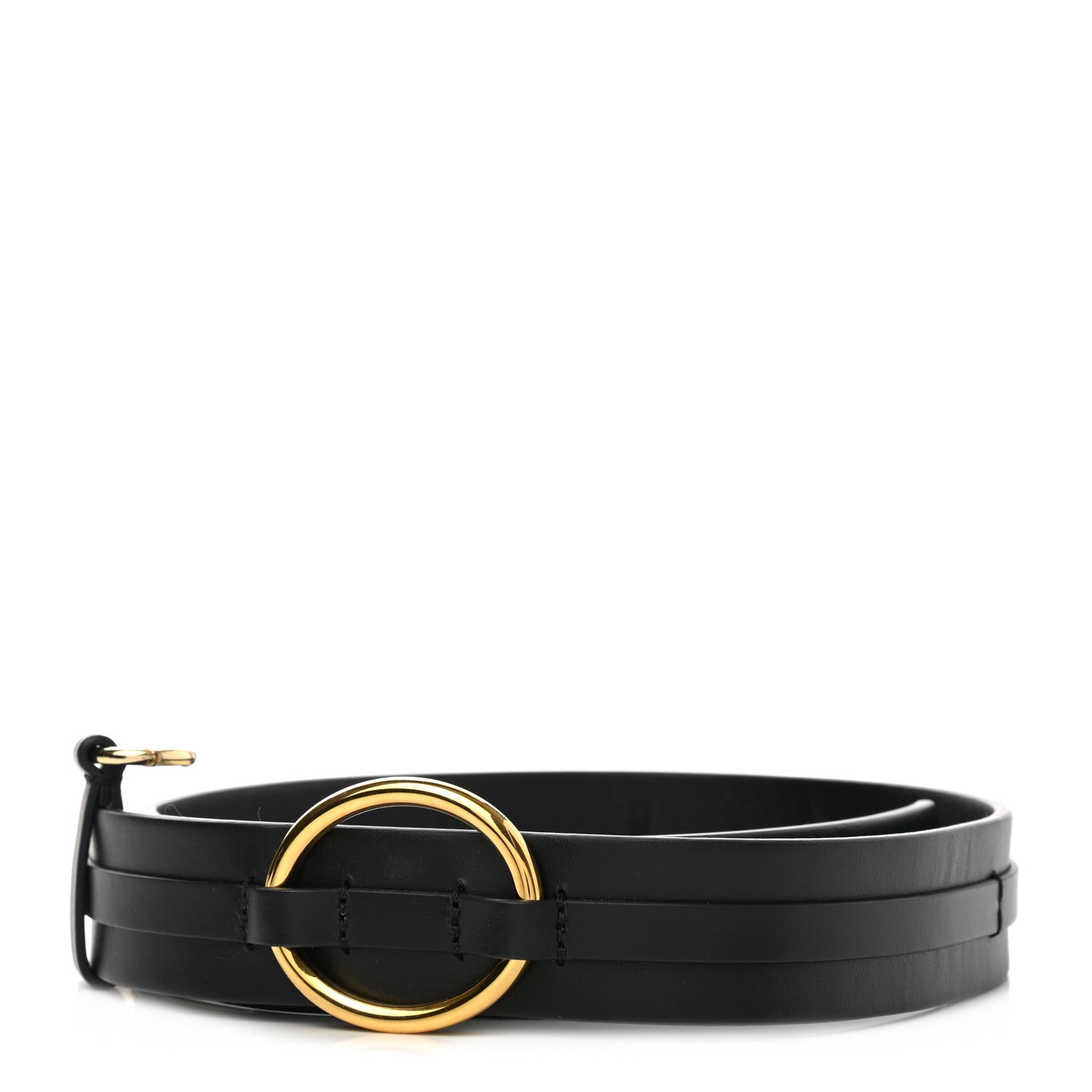 Fendi Vitello King Clip Belt Black 2 of 5