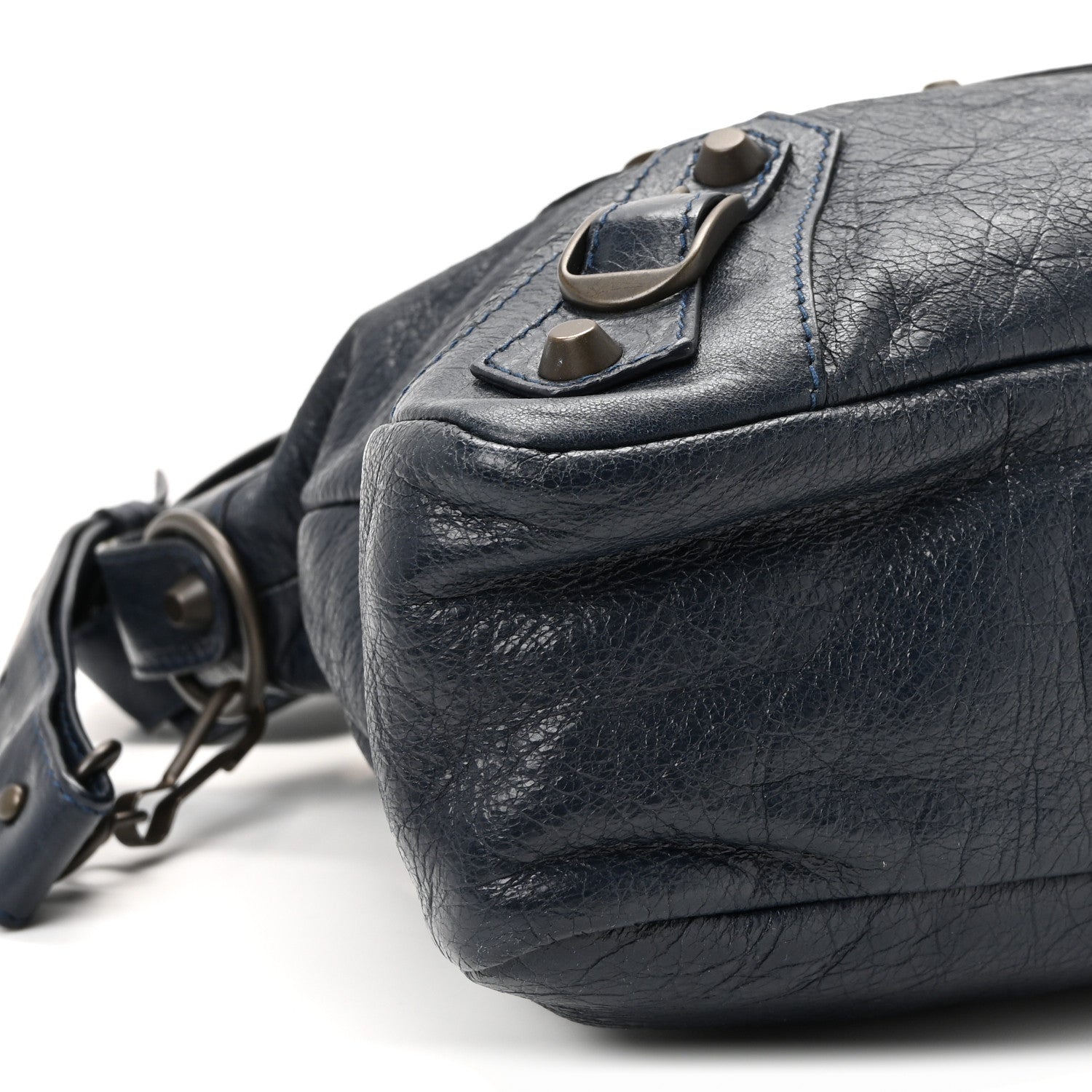 Balenciaga Agneau Classic Hardware Town Bleu Obscur 9 of 10