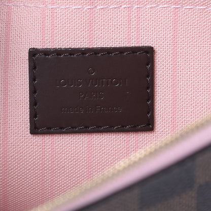 Louis Vuitton Damier Ebene Neverfull MM GM Pochette Rose Ballerine 6 of 6