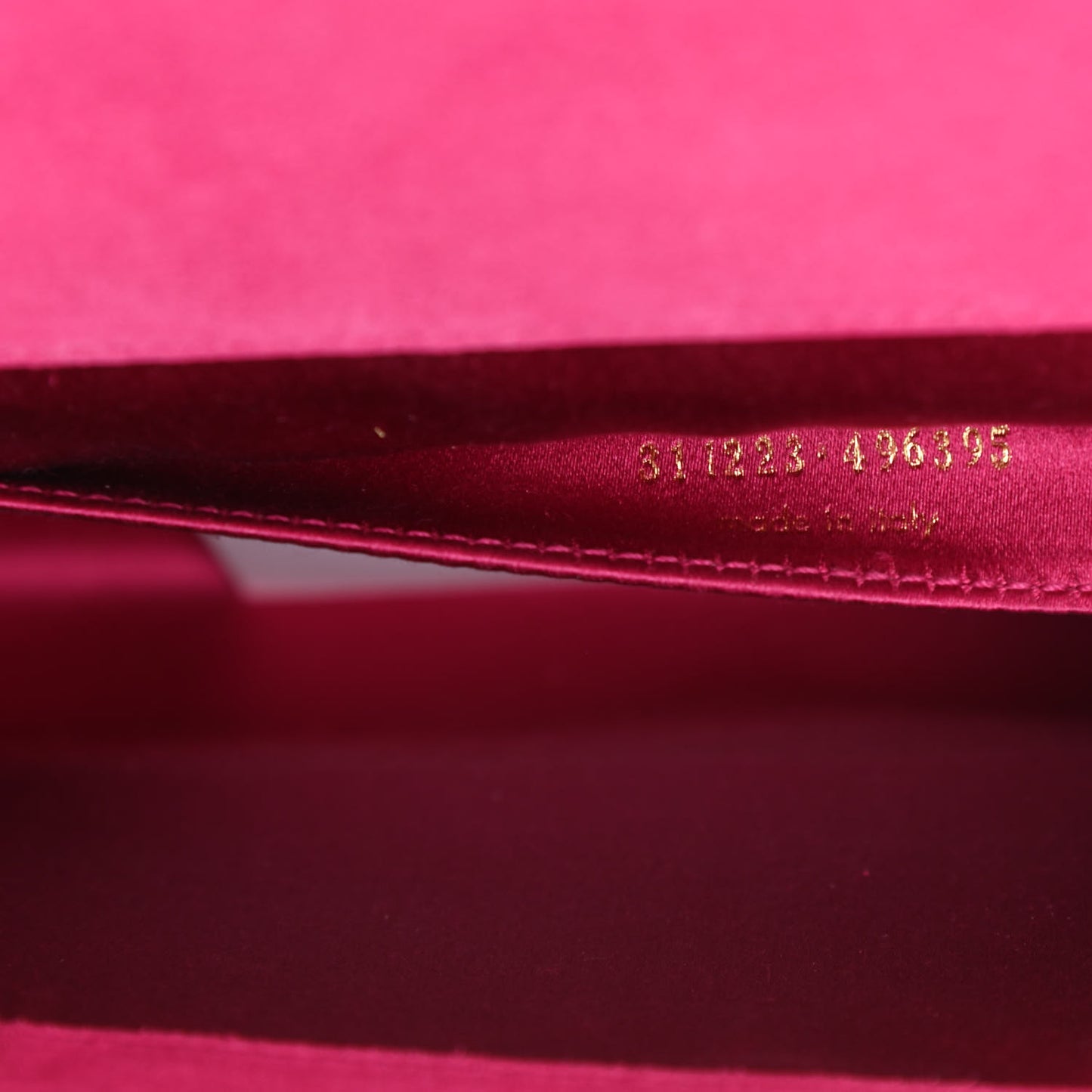 Patent Monogram Large Belle De Jour Clutch Fuchsia