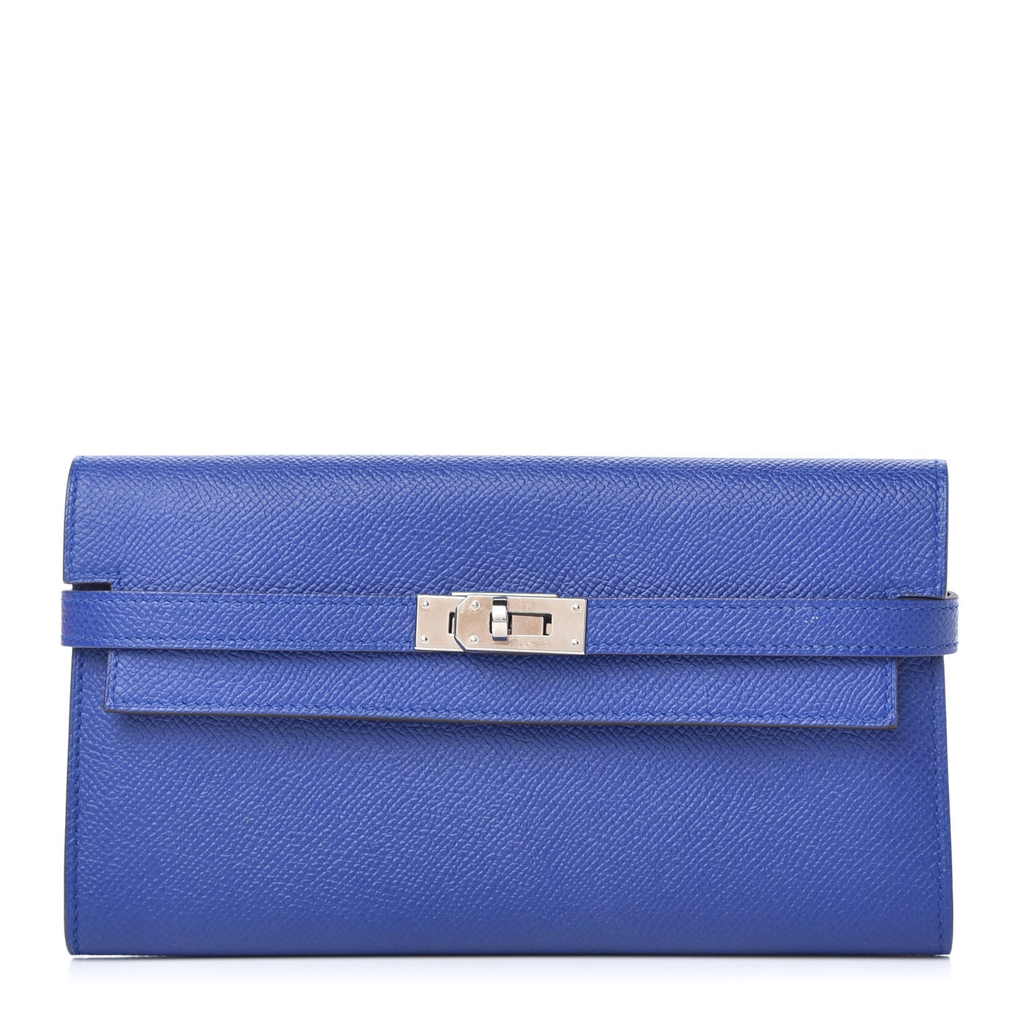 Epsom Kelly Longue Wallet Bleu Electrique