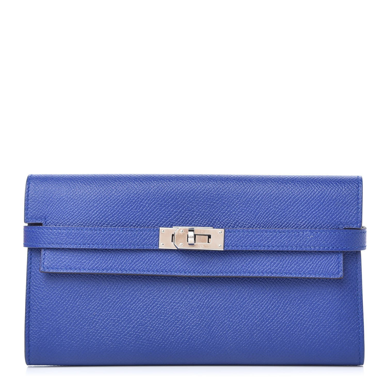 Hermes Epsom Kelly Longue Wallet Bleu Electrique 1 of 12