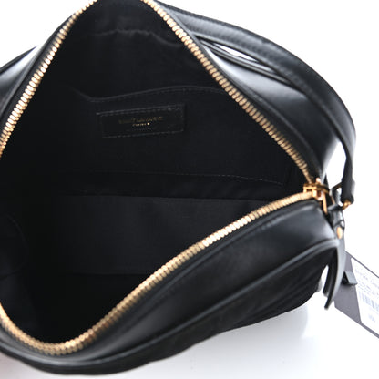 Saint Laurent Suede Calfskin Monogram Lou Camera Bag Black 5 of 9
