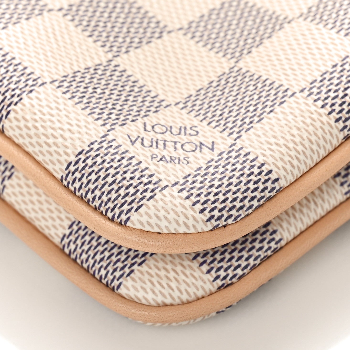 Louis Vuitton Damier Azur Double Zip Pochette 7 of 9