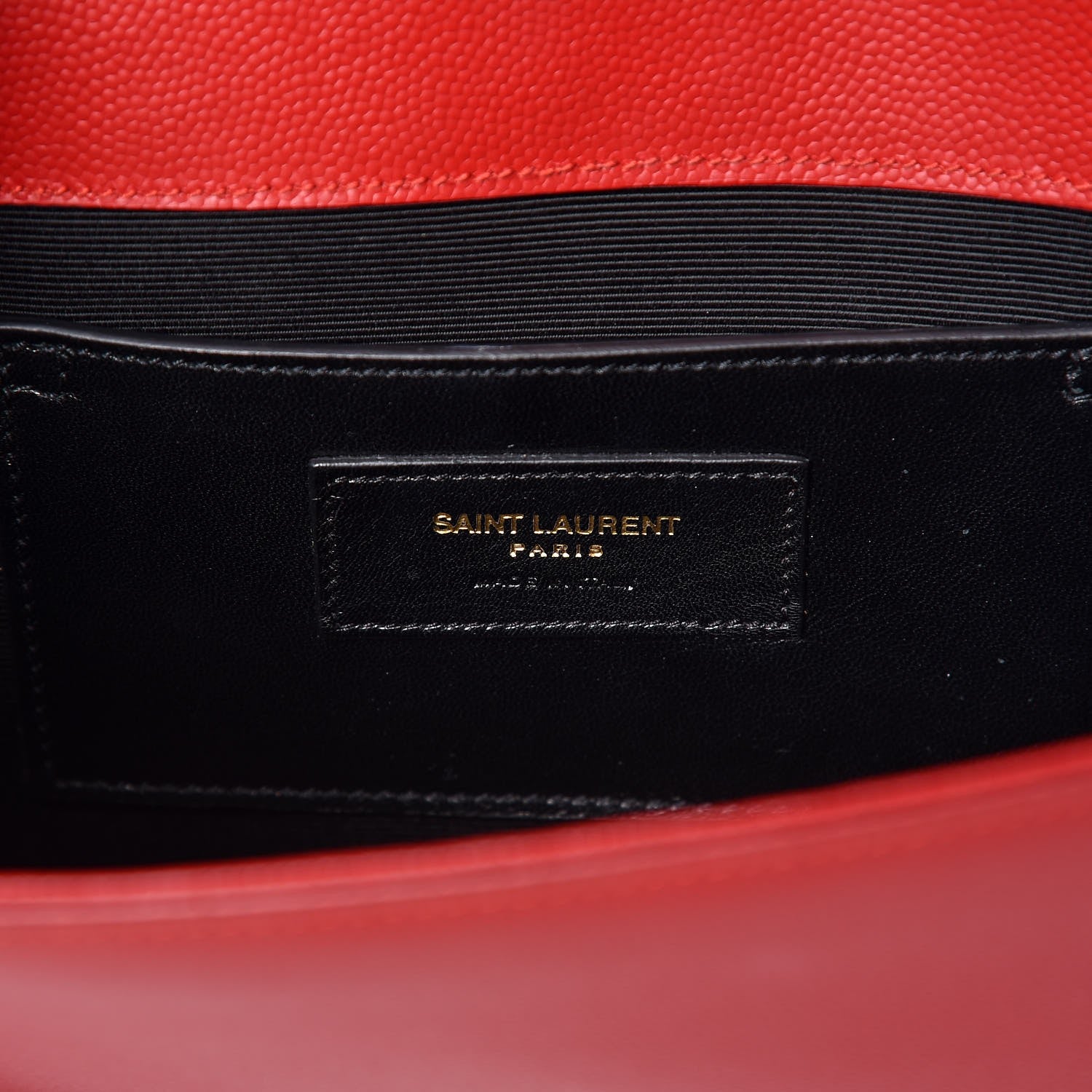 Saint Laurent Grain De Poudre Classic Kate Monogram Clutch New Red 7 of 12
